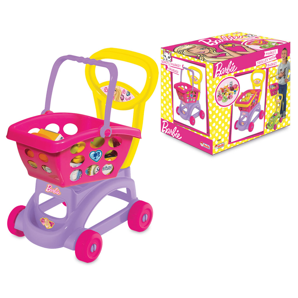Barbie Market Trolley With Basket