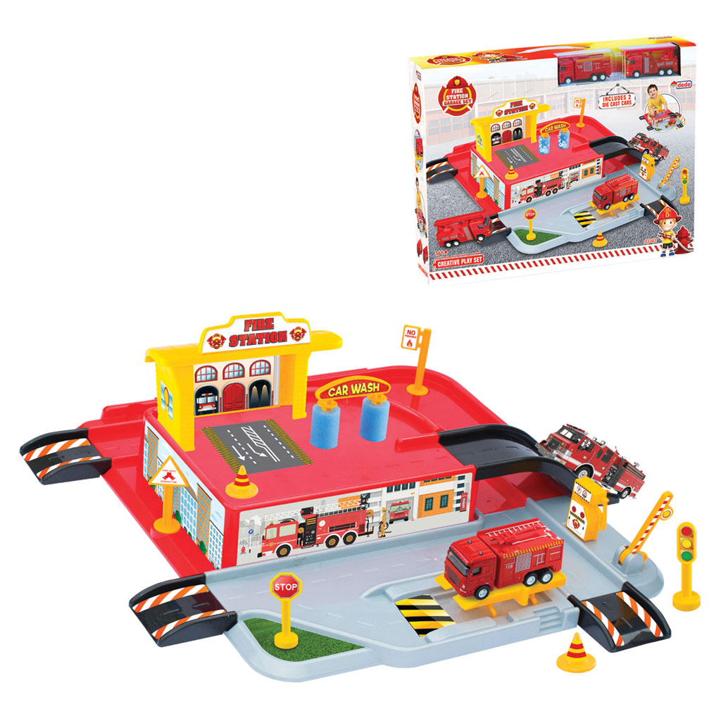 1 Level Fire Station Garage Set