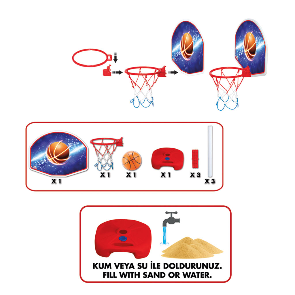 Ayaklı Basketbol Set