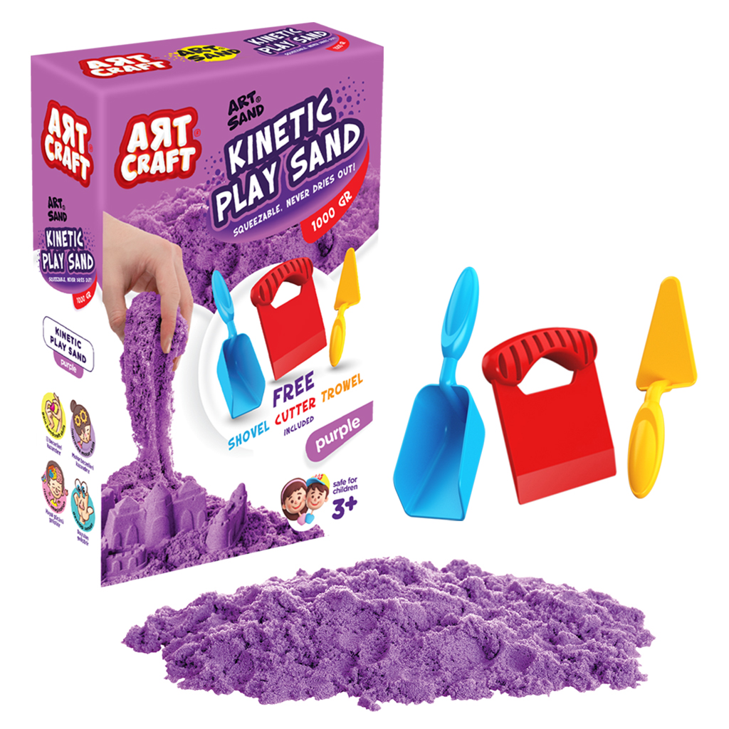 Art Craft 1000 gr Modelling Sand Purple