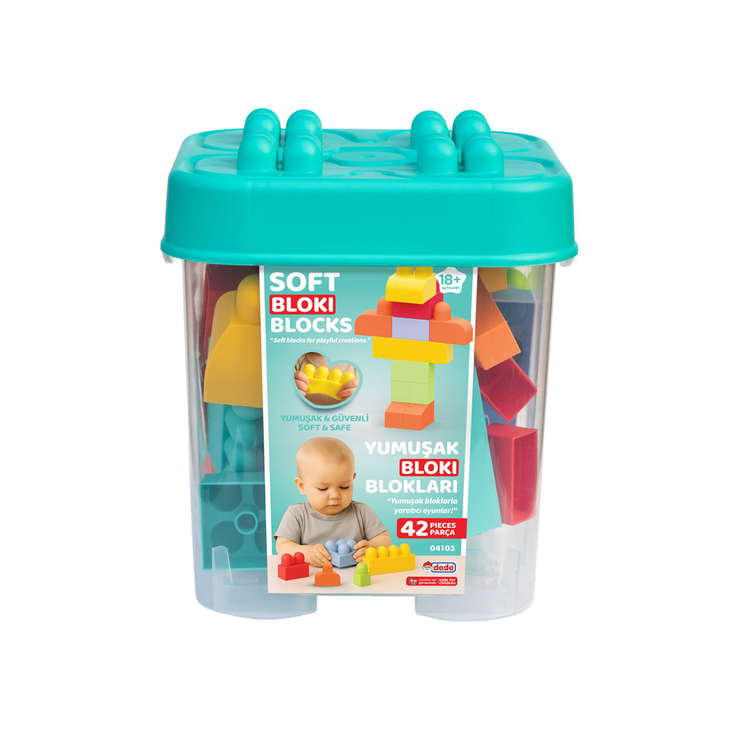 Yumuşak Bloki Blokları Kova 42 Parça