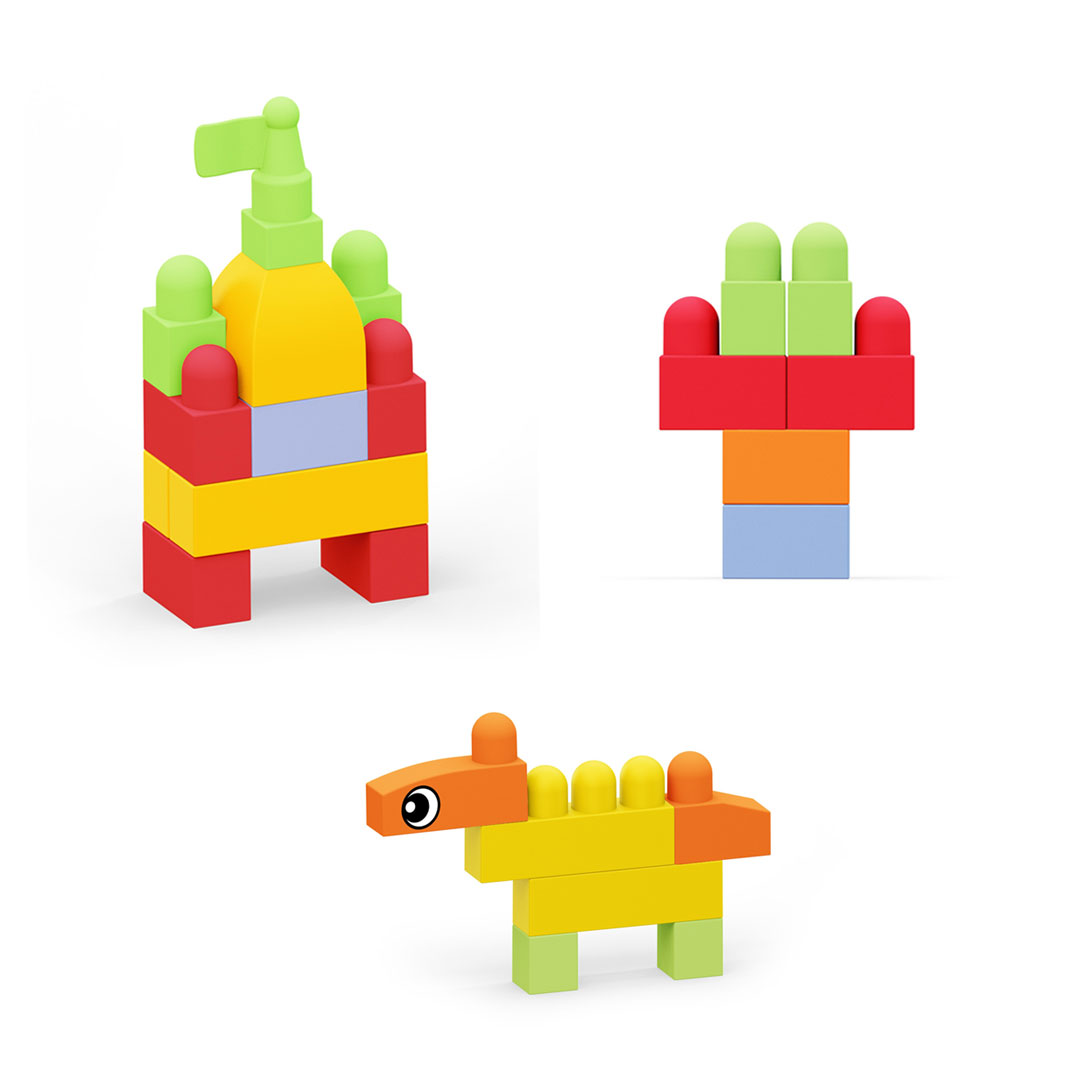 Yumuşak Bloki Blokları Kova 42 Parça