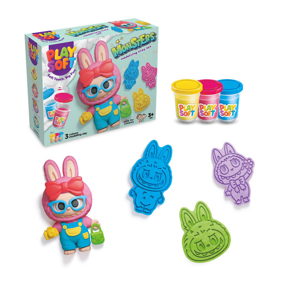 Playsoft Monsters Modelling Clay Set