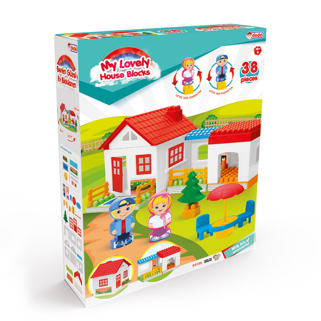 Build Your House Blocks 37 pcs