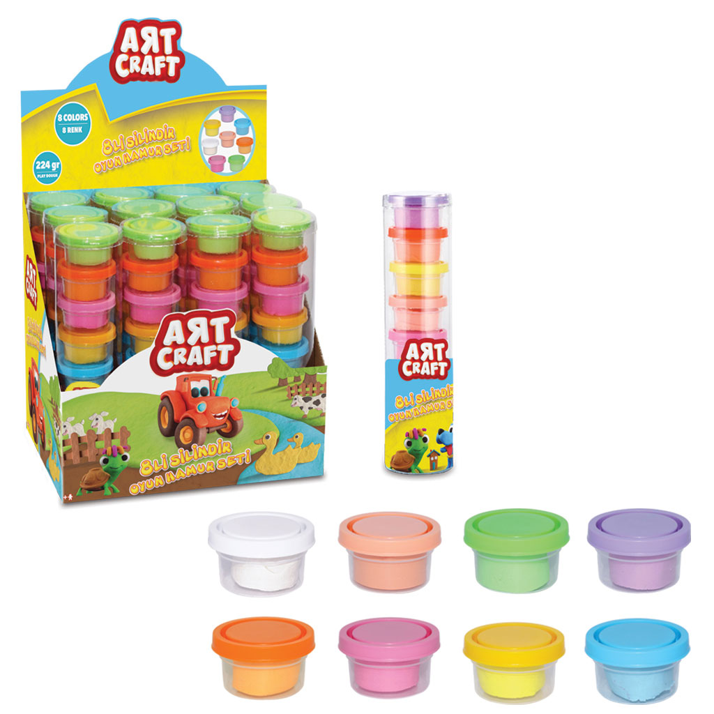 Art Craft 8 pcs Tube Dough Set