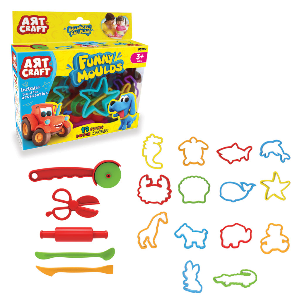 Art Craft Funny Moulds 19 Pcs