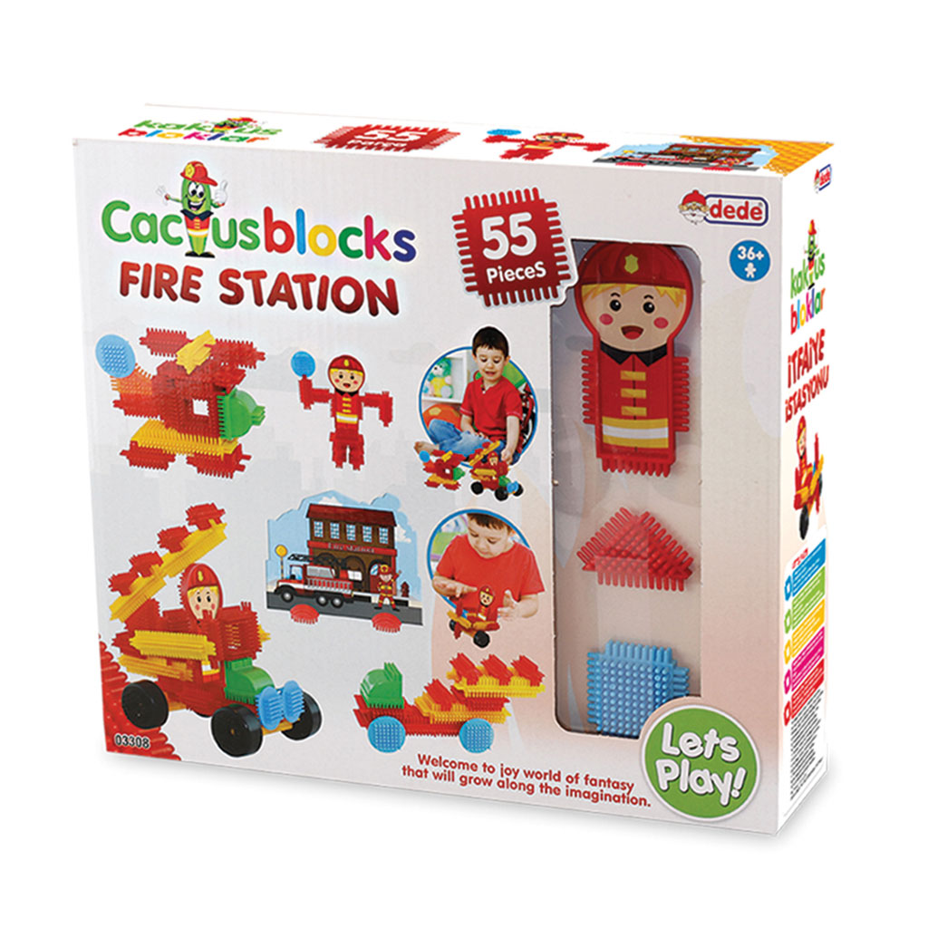 Cactus Blocks Fire Station 55 pcs