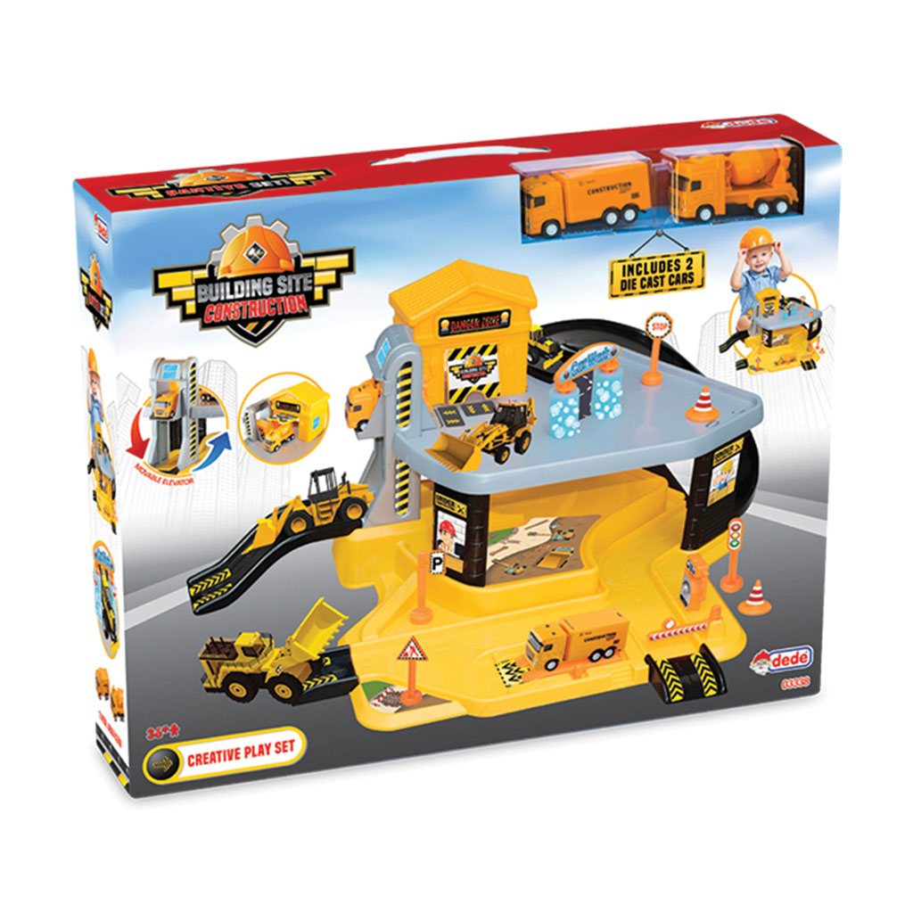 Building Site Construction Garage Set