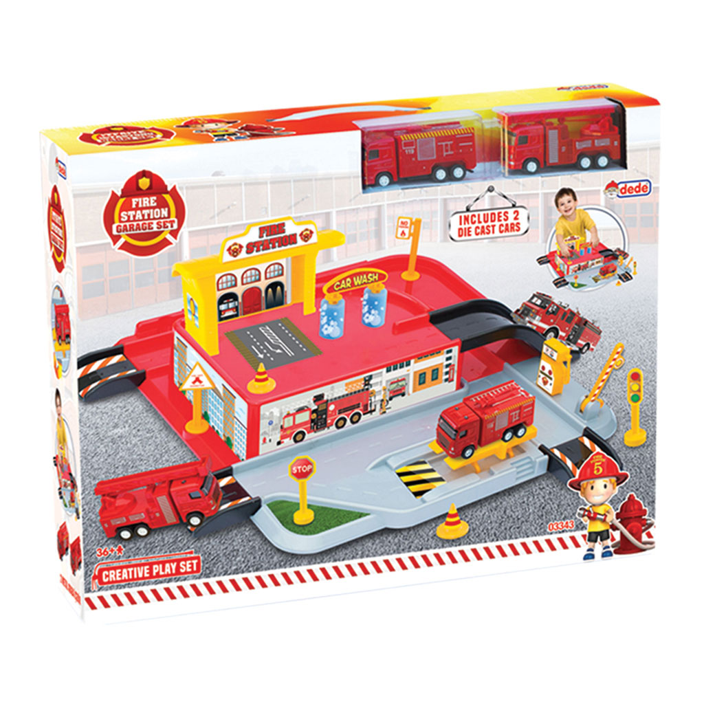 1 Level Fire Station Garage Set