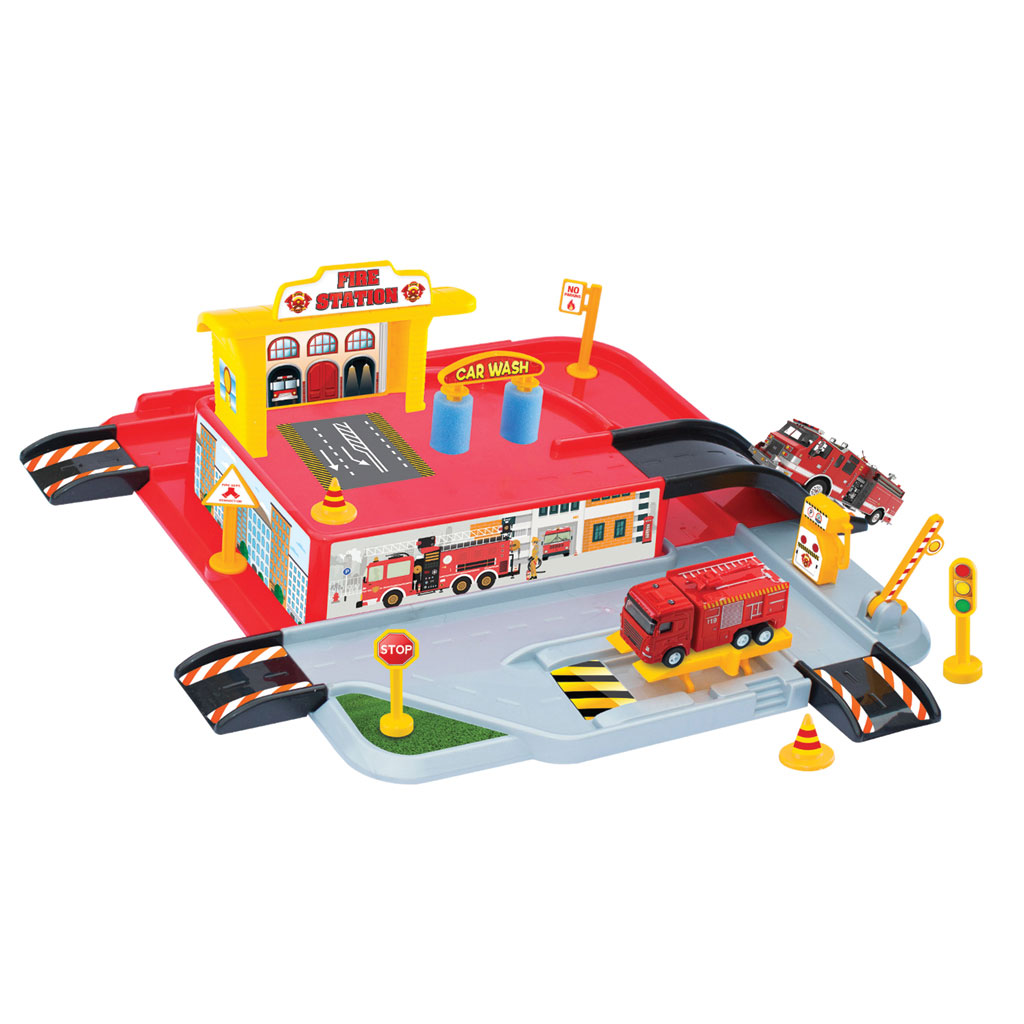 1 Level Fire Station Garage Set