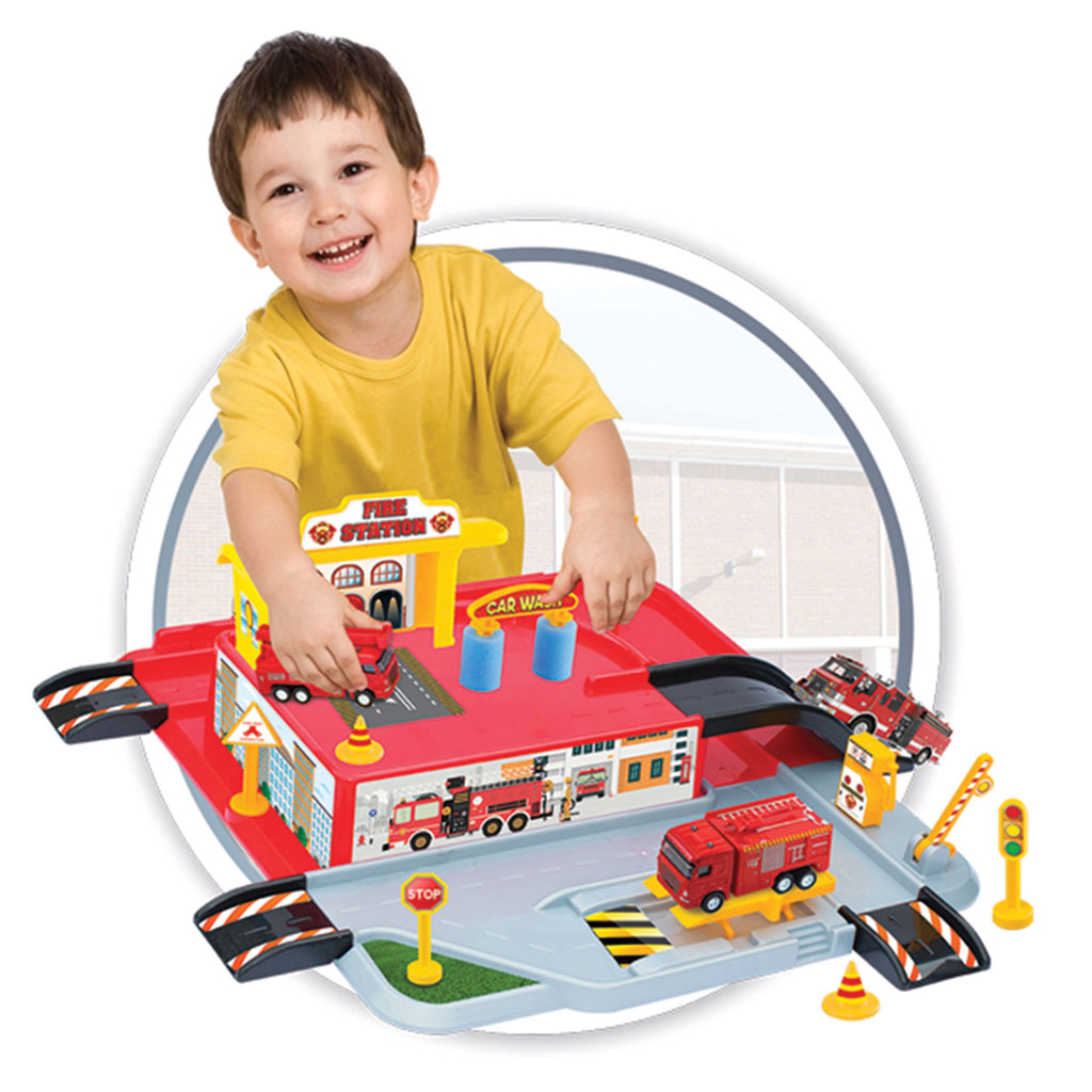 1 Level Fire Station Garage Set