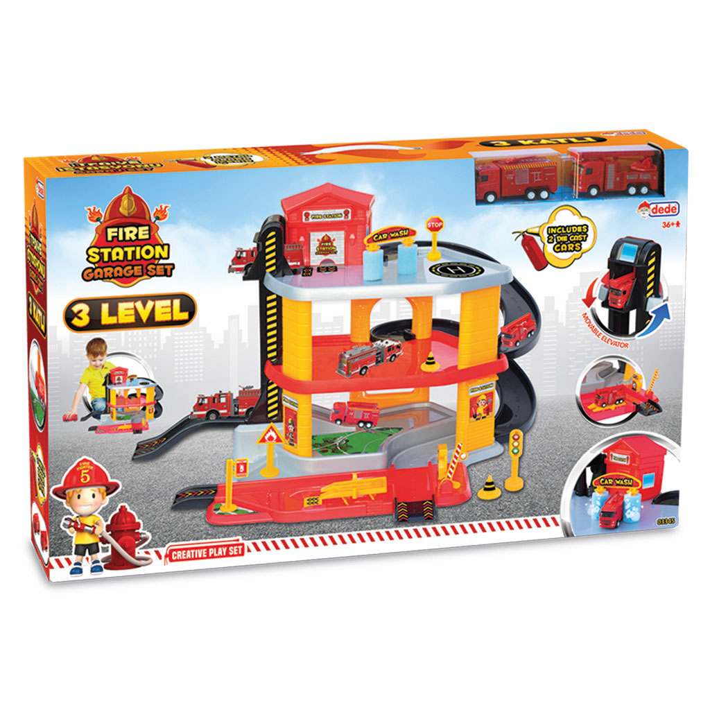 3 Level Fire Station Garage Set