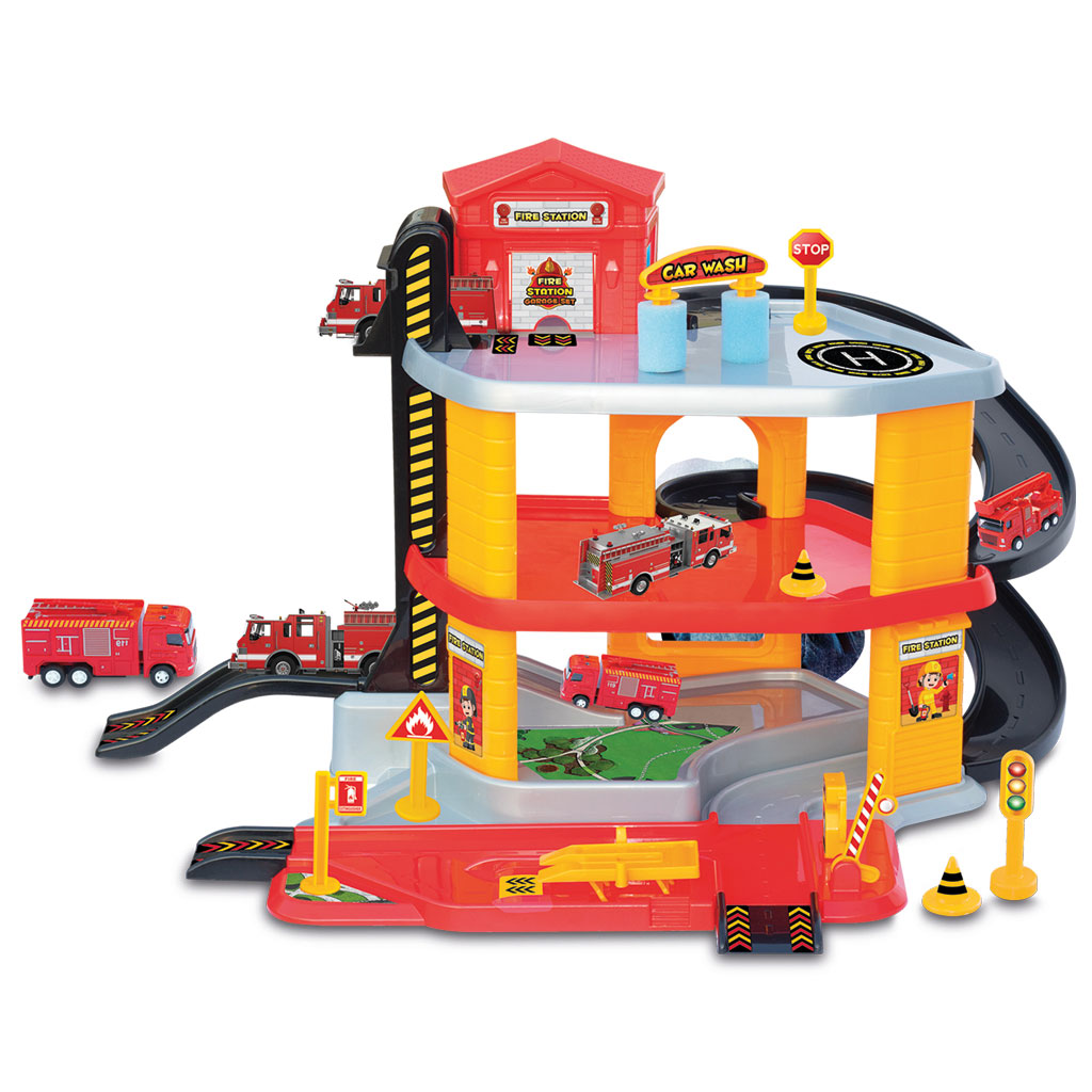 3 Level Fire Station Garage Set