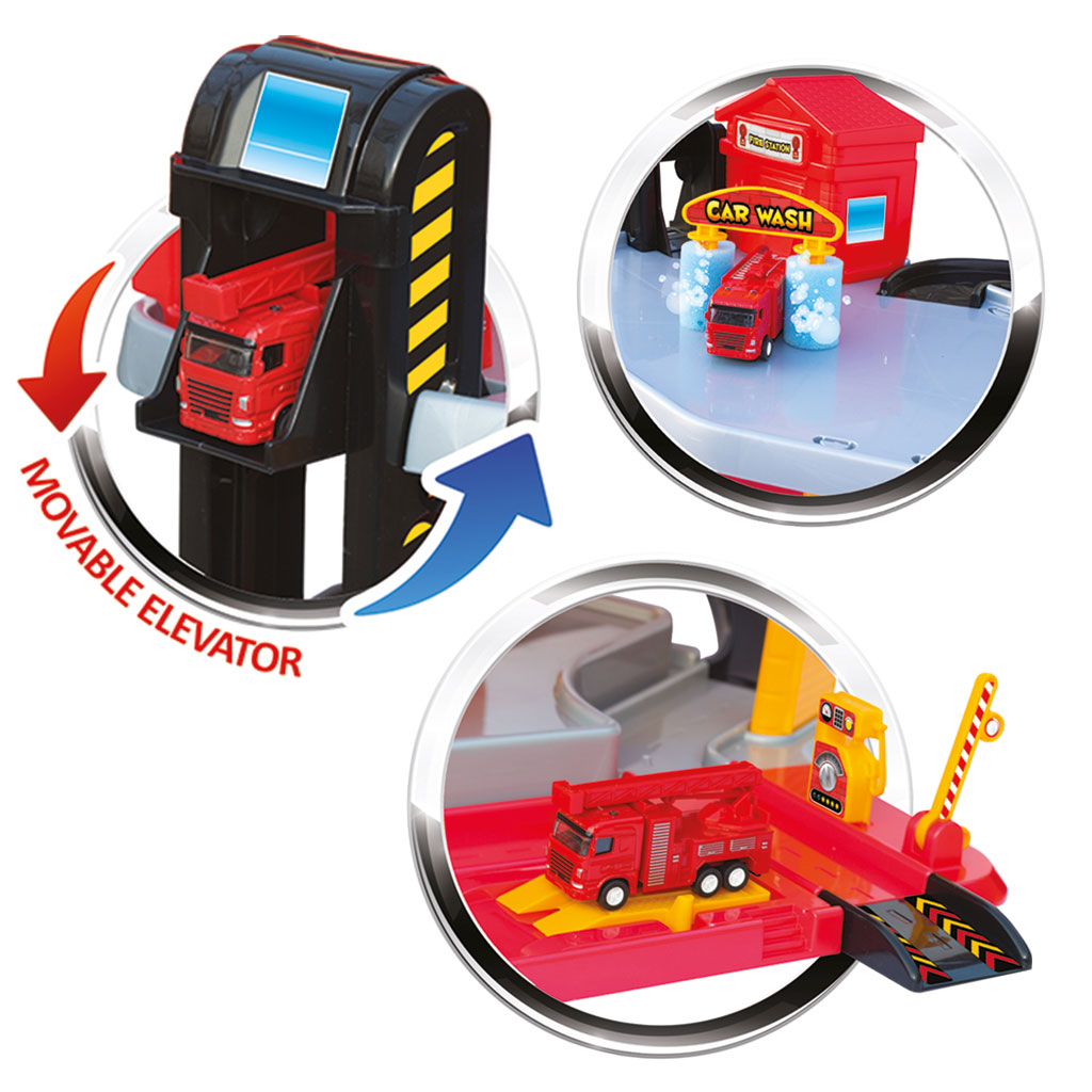 3 Level Fire Station Garage Set