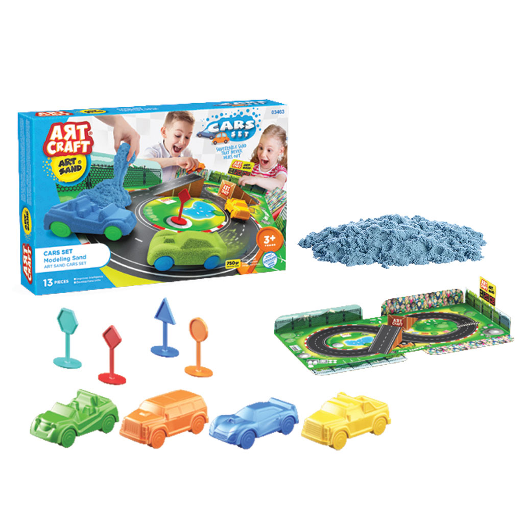 Art Craft Cars Set Modelling Sand 750 gr