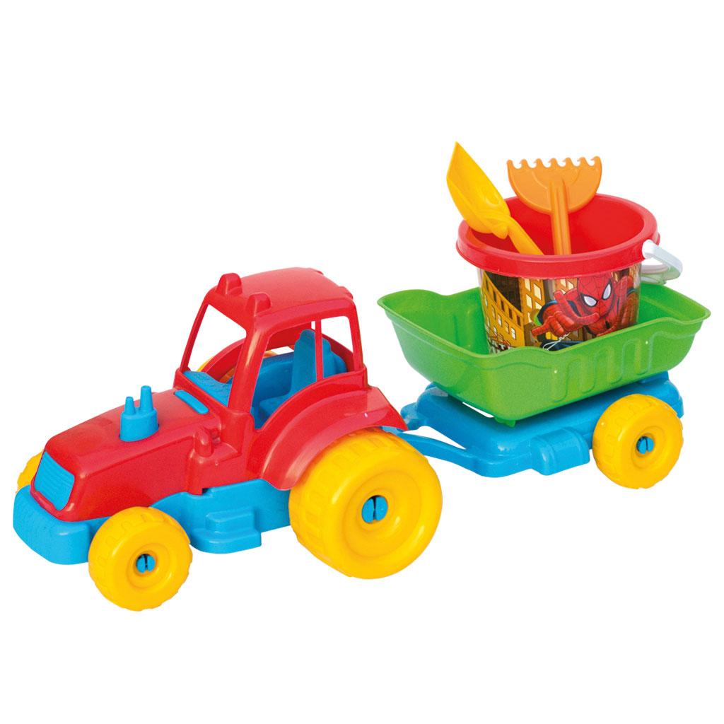 Spiderman Tractor Beach Set