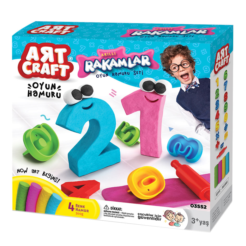 Art Craft 3D Numbers Dough Set 200 gr