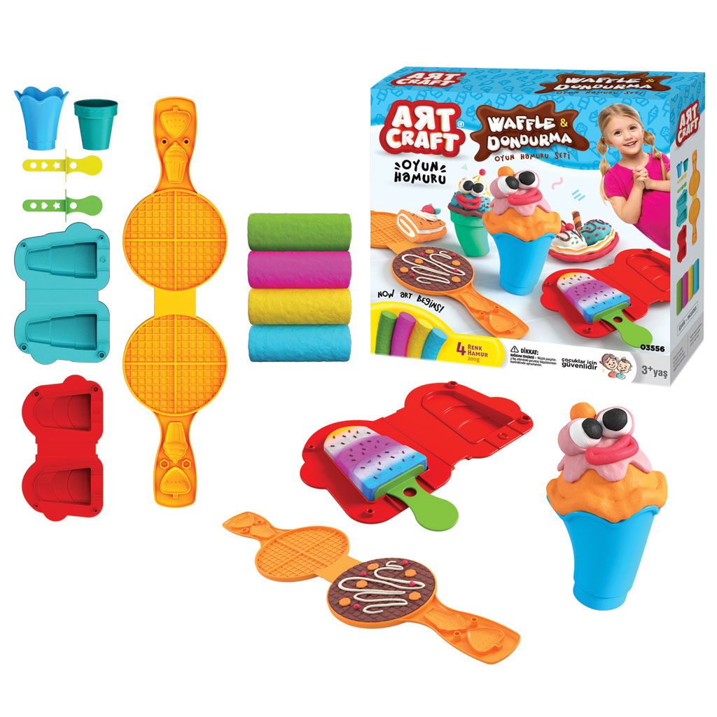 Art Craft Waffles & Ice Cream Dough Set 200 gr