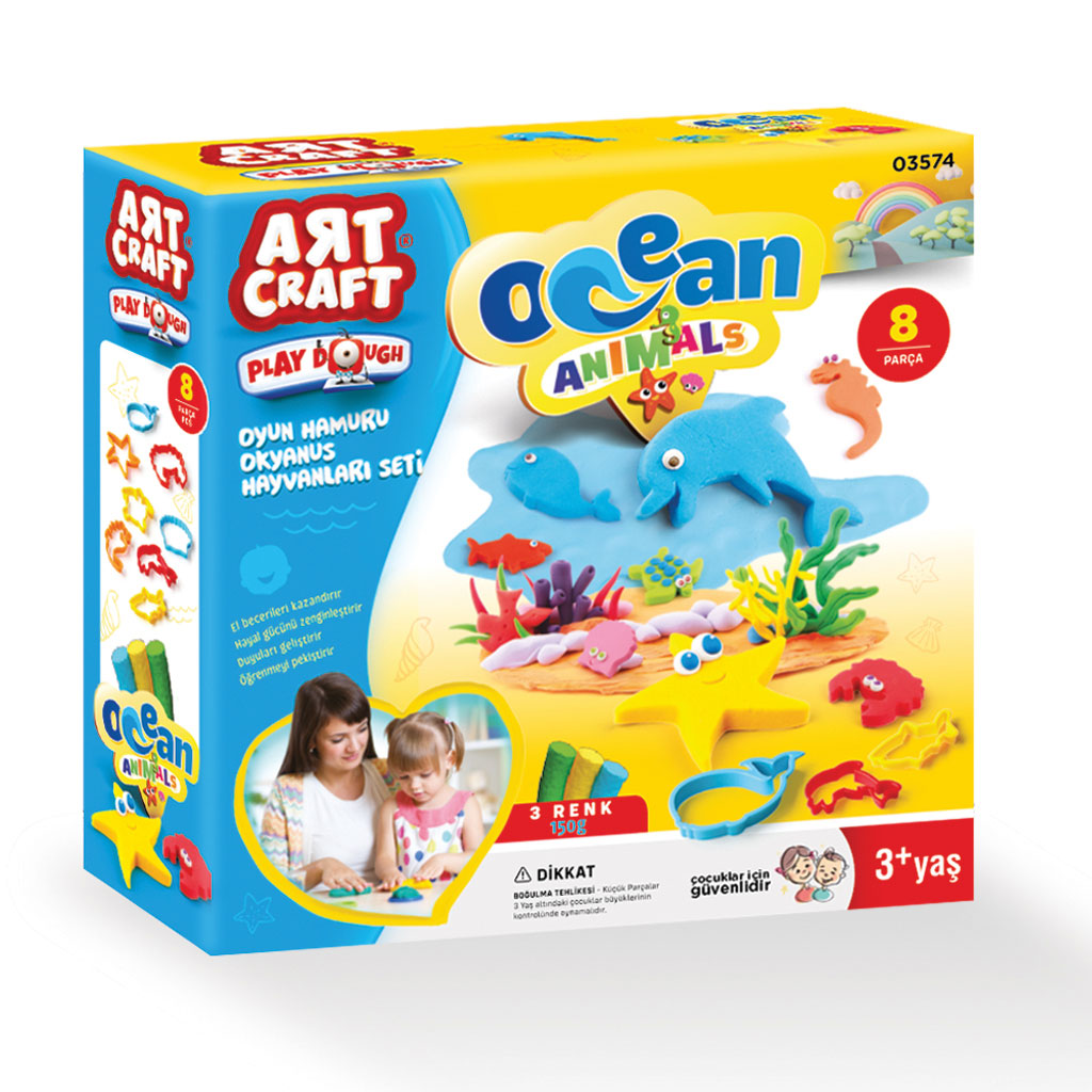Art Craft Ocean Animals Play Dough Set 150 gr