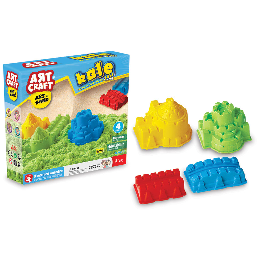 Art Craft 500 gr Castle Modelling Play Sand Set