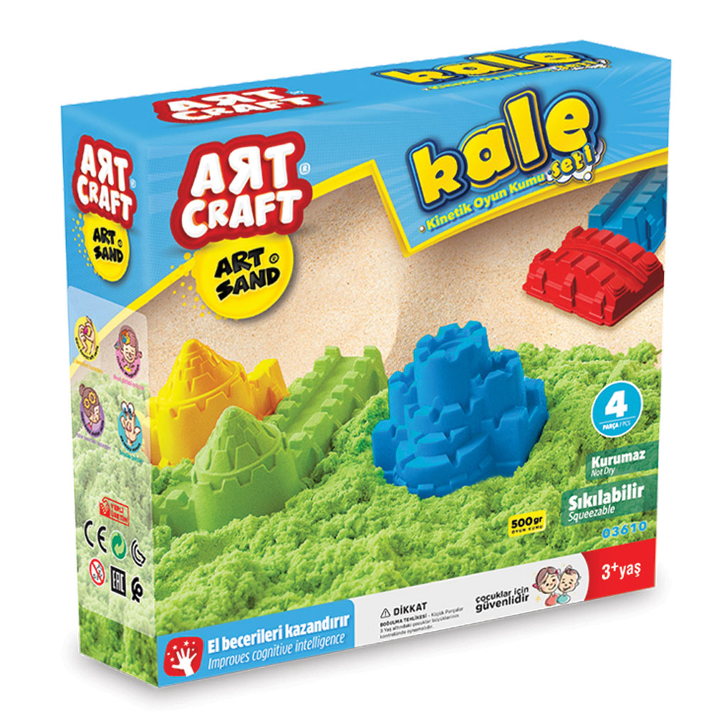 Art Craft 500 gr Castle Modelling Play Sand Set