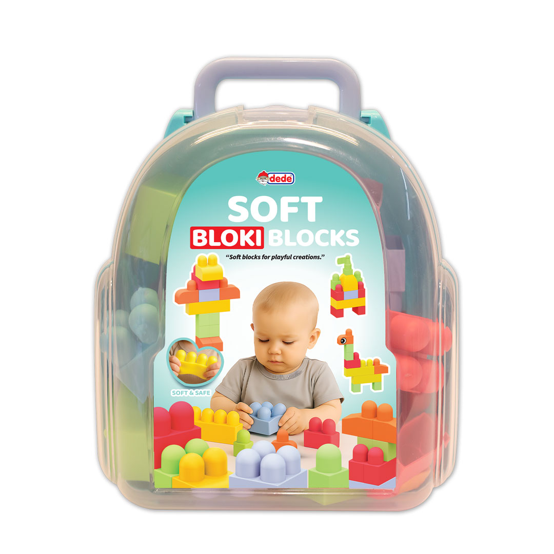 Yumuşak Bloki Blokları Sırt Çantası 35 Parça