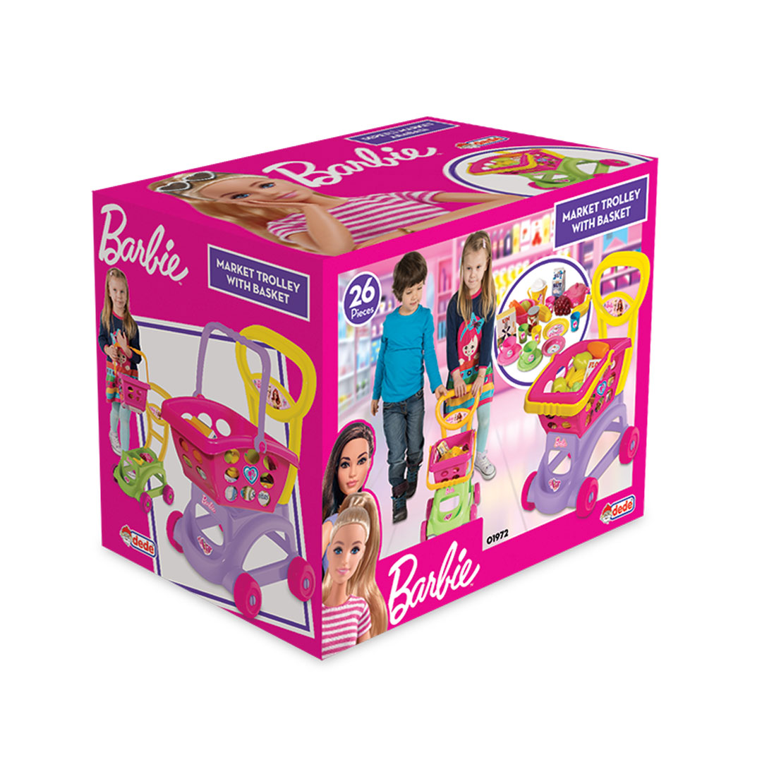 Barbie Market Trolley With Basket