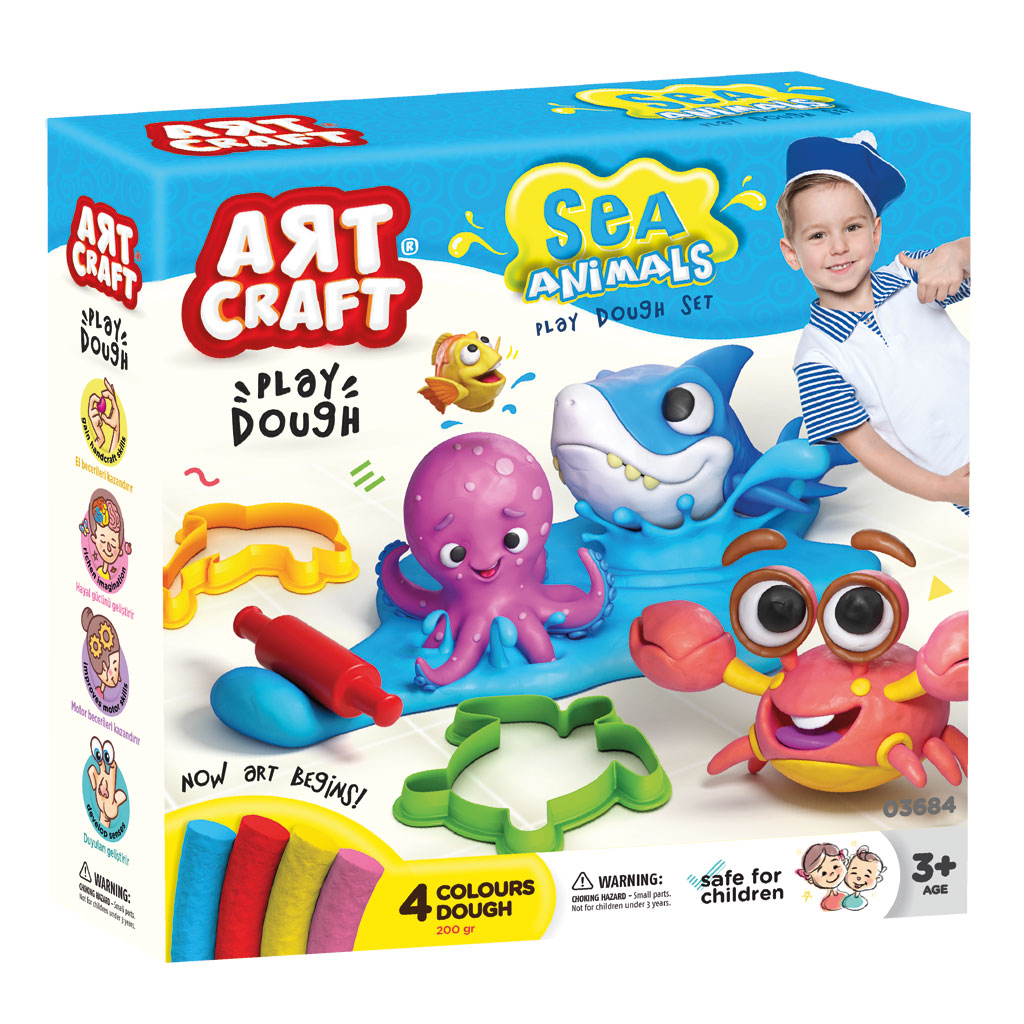 Art Craft Sea Animals Dough Set 200 gr