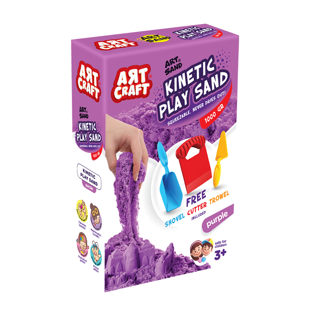 Art Craft 1000 gr Modelling Sand Purple