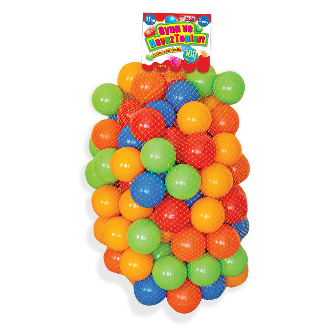 Fun Balls 9 cm 100 pcs in a Bag