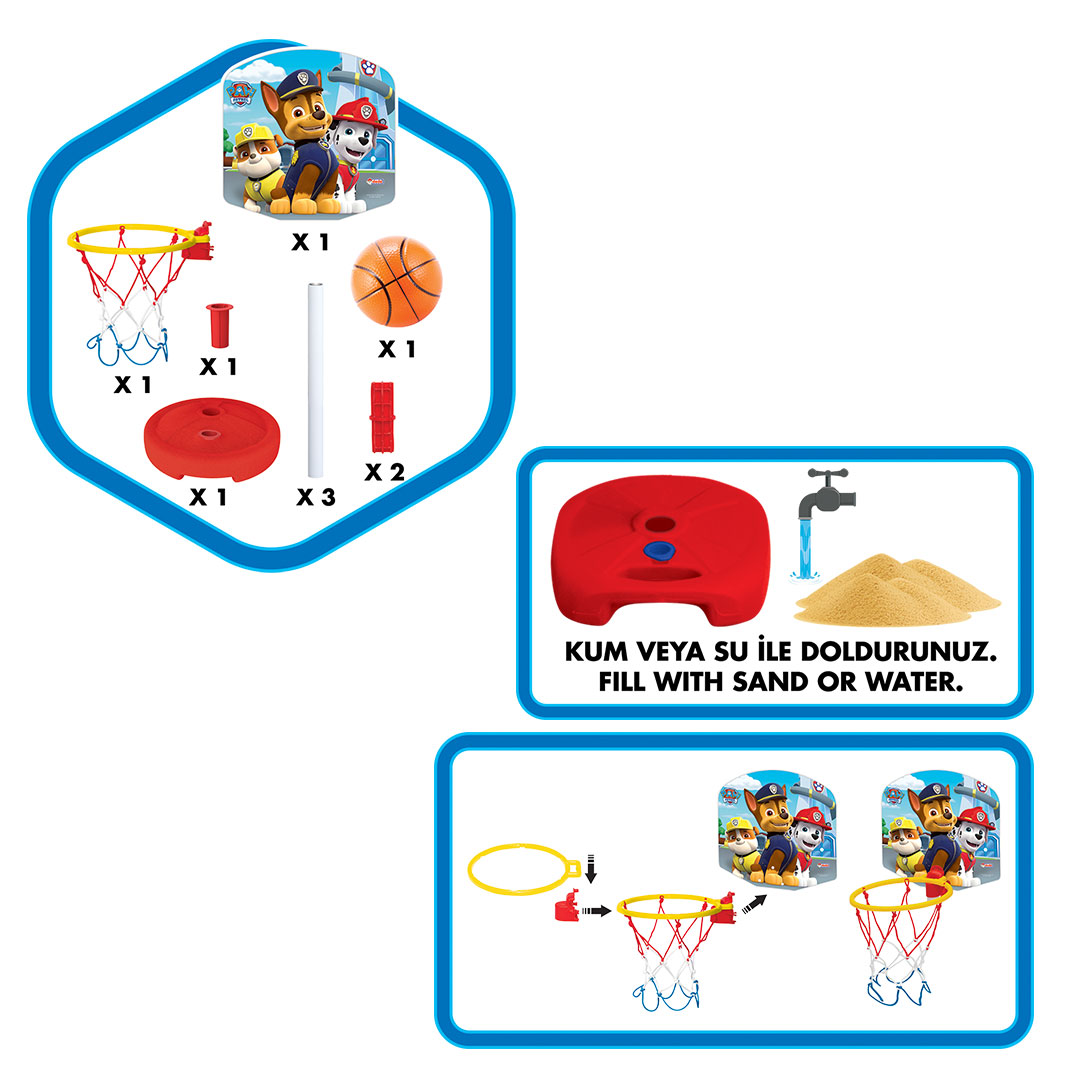 Paw Patrol Small Basketball Set