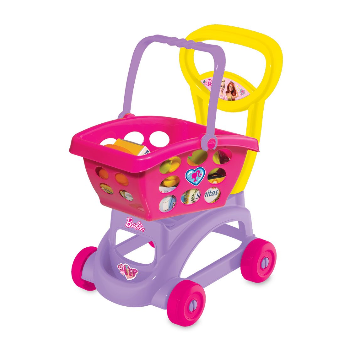 Barbie Market Trolley With Basket