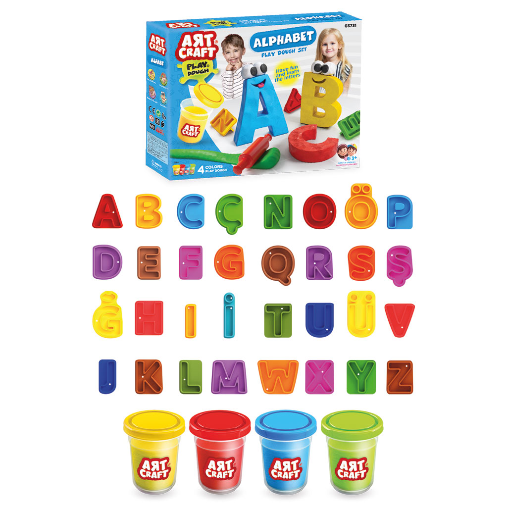 Alphabet Play Dough Set