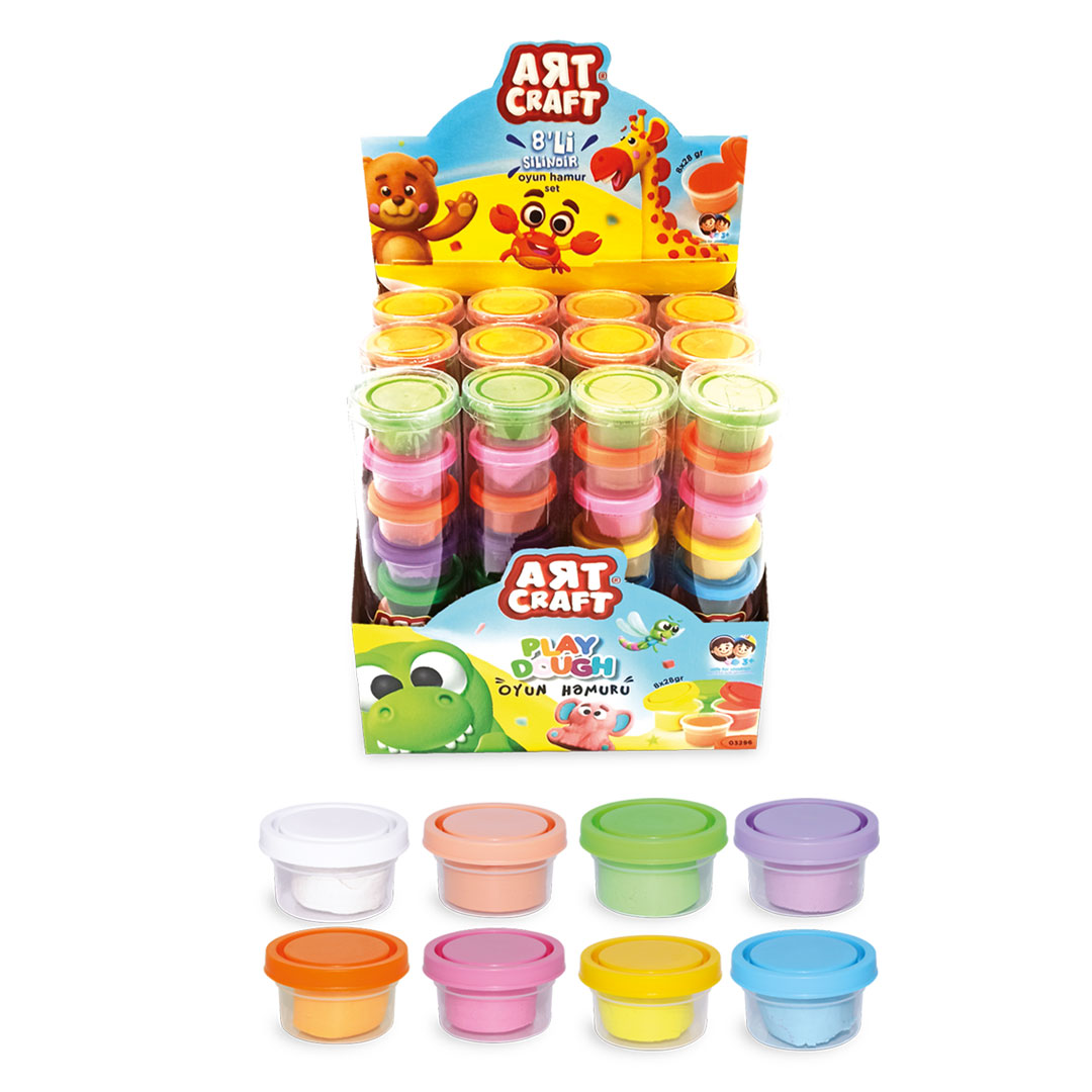 Art Craft 8 pcs Tube Dough Set