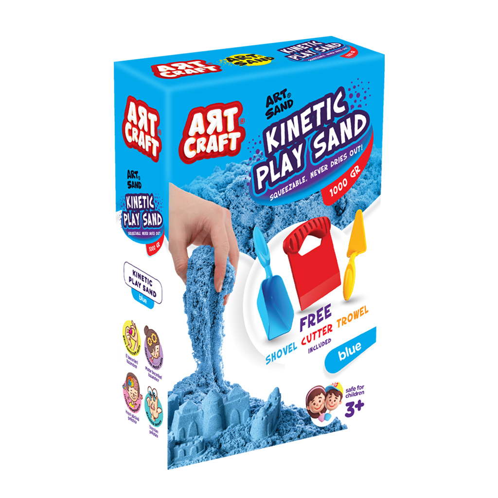 Art Craft 1000 gr Modelling Sand Blue