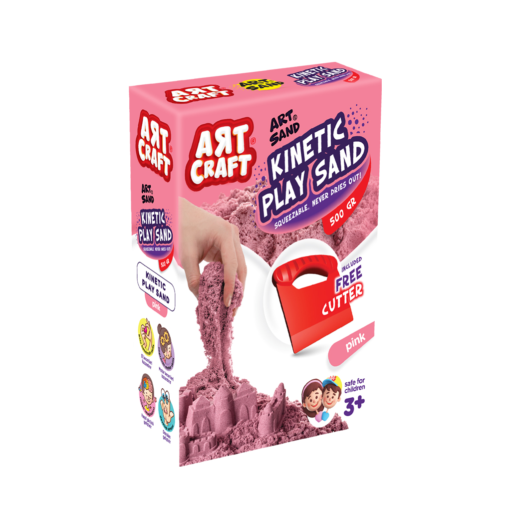 Aksesuarlı Pembe Oyun Kumu 500 gr