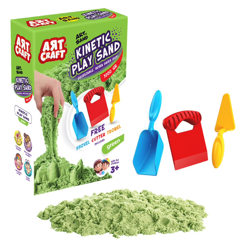 Art Craft 1000 gr Modelling Sand green