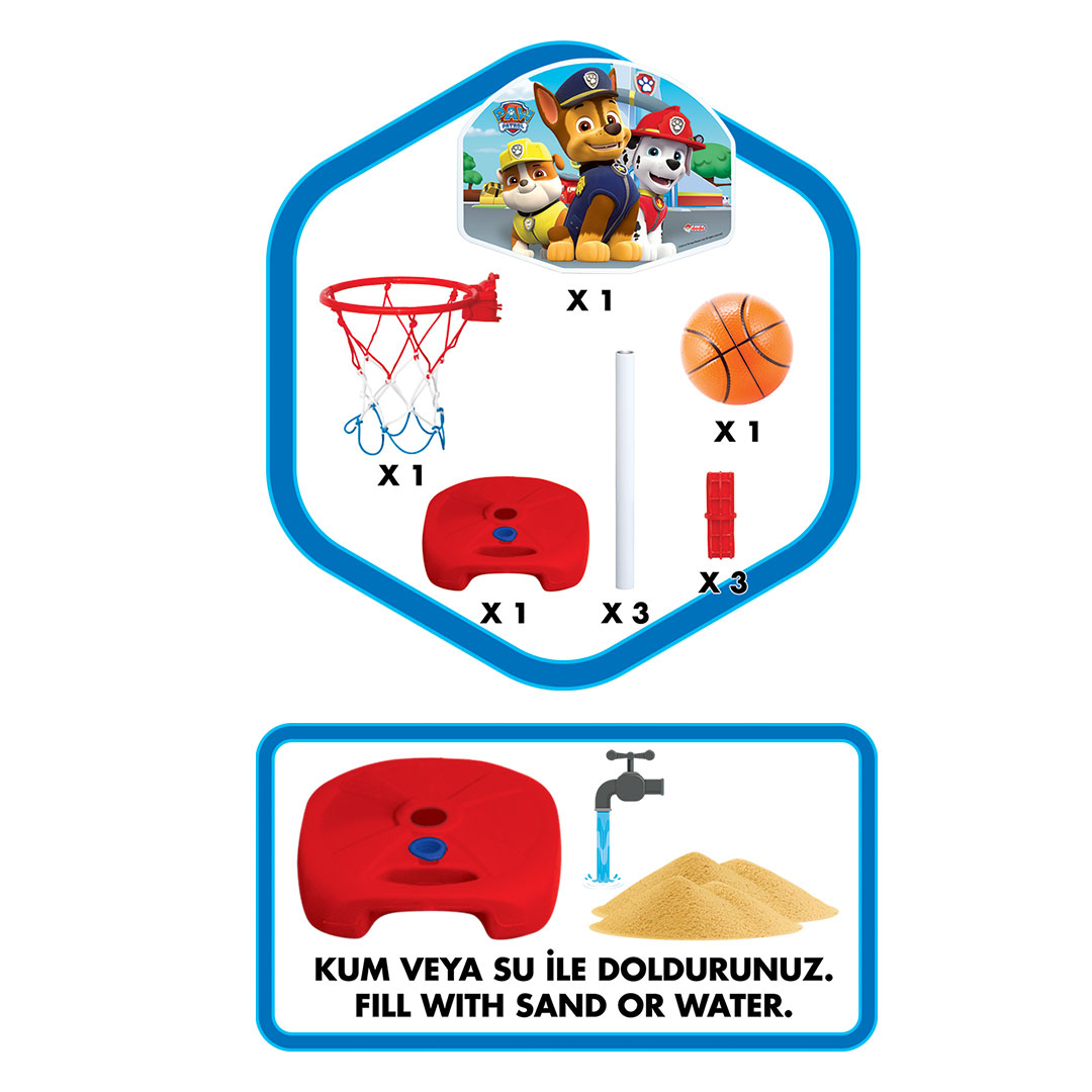 Paw Patrol Büyük Ayaklı Basketbol Set