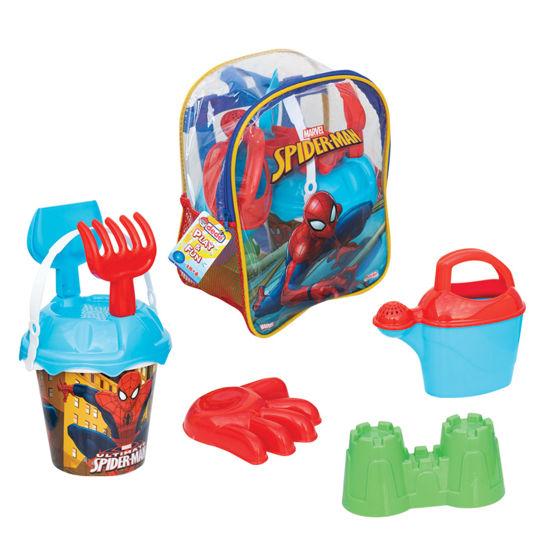Spiderman Resimli Sırt Çantalı Plaj Set