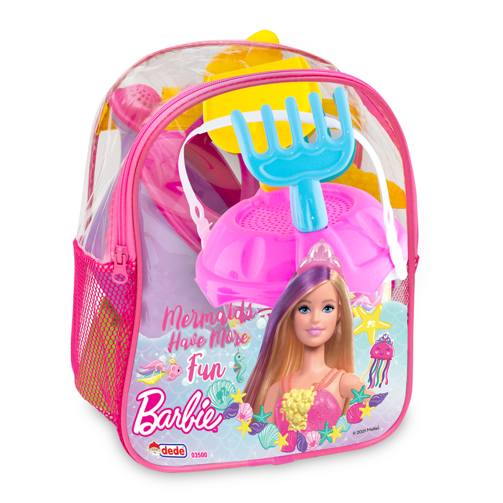 Barbie Resimli Sırt Çantalı Plaj Set