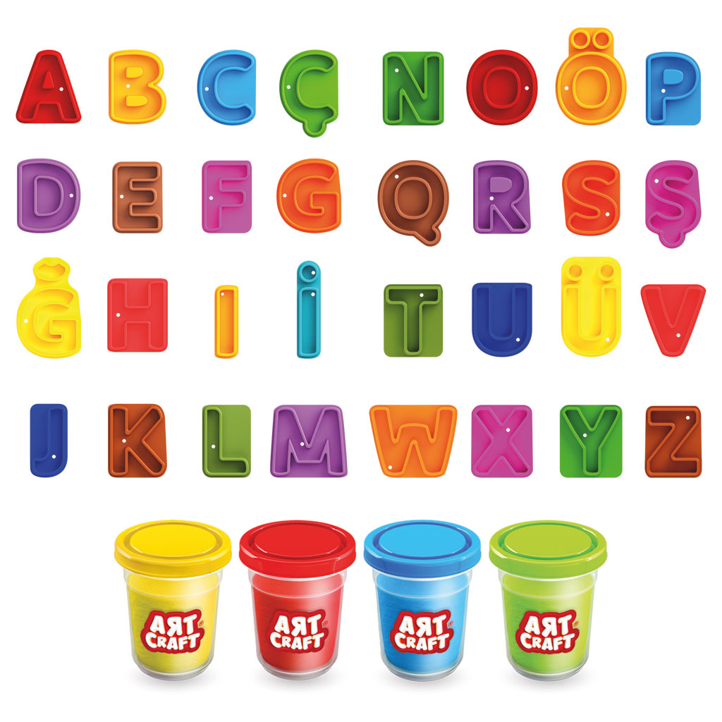 Alphabet Play Dough Set